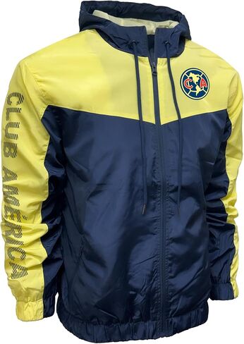سترة المطر المرخصة من Icon Sports Club America - مقاسات البالغين، سحاب بغطاء للرأس in Saudi Arabia