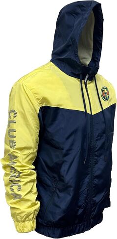سترة المطر المرخصة من Icon Sports Club America - مقاسات البالغين، سحاب بغطاء للرأس in Saudi Arabia