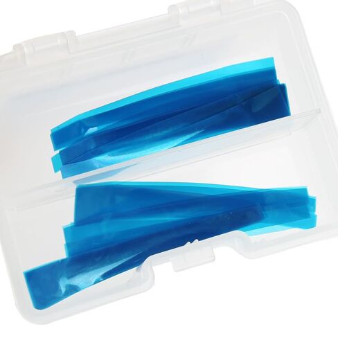 Dental Contoured Anterior Matrix Bands Resin Forming Strip Matrix Strips Length Blue Transparent Contoured Anterior Matrix M8 1.0 50 Pcs/Box in Kuwait