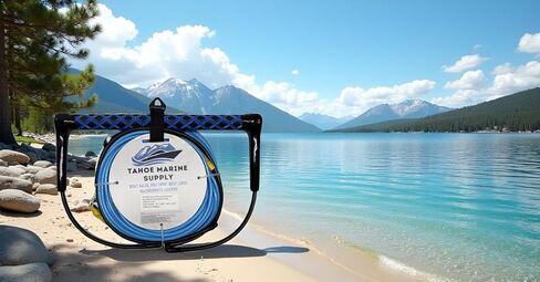 Platinum Dyneema Ski and Wakeboard Rope - 75ft Adjustable Tow Rope - Ultra-Slim Low-Stretch Professional Boat Rope - 15" EVA Floating Handle - Designed & Tested on Lake Tahoe in Saudi Arabia