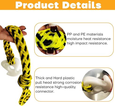 قطعتان من حبل أنبوبي قابل للقطر للقارب، موصل سريع، حبل سحب لموصل الأنابيب، موصل قابل للقطر للمياه للتزلج على الماء، القوارب، الصعود مع Seadoo، Waverunner in Kuwait