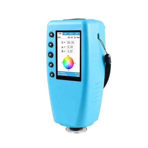 مقياس الألوان الرقمي المحمول WR10QC مقاس 4 مم، جهاز اختبار الفرق في تحليل الألوان في المختبر للطلاء والبلاستيك والنسيج ذو الحساسية العالية والخطأ المنخفض in Kuwait