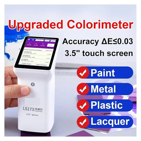 مقياس الألوان المحمول LS173 مع شاشة LCD رقمية لاختبار تحليل الألوان D/8 للطلاء والبلاستيك والمنسوجات حساسية عالية وخطأ منخفض in Kuwait