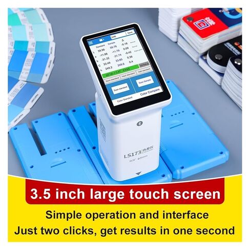 مقياس الألوان المحمول LS173 مع محلل ألوان لشاشات اللمس للطلاء والبلاستيك وقيم مختبر النسيج تشير إلى حساسية عالية وخطأ منخفض in Kuwait