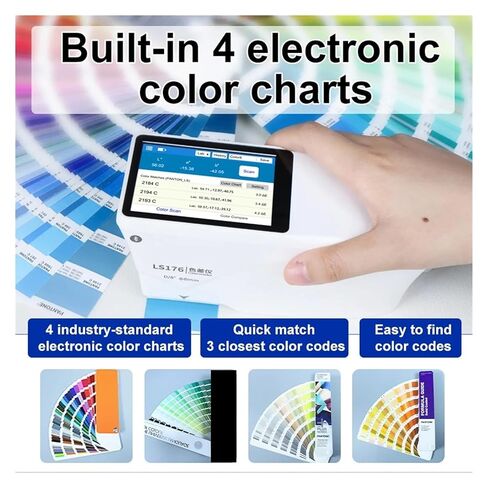 LS176 مقياس الألوان المحمول الطيفي D/8° البياض والصفرة منحنيات الانعكاس الطيفي برنامج للطلاء حساسية عالية، خطأ منخفض in Kuwait