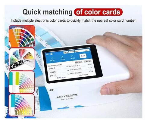 LS176 مقياس الألوان المحمول الطيفي D/8° البياض والصفرة منحنيات الانعكاس الطيفي برنامج للطلاء حساسية عالية، خطأ منخفض in Kuwait