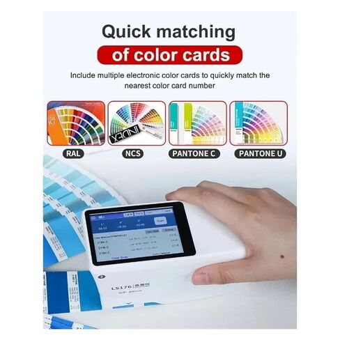 LS176 مقياس الألوان المحمول الرقمي الدقيق بطاقات الألوان منحنى الانعكاس الطيفي للطلاء، البلاستيك حساسية عالية، خطأ منخفض in Kuwait