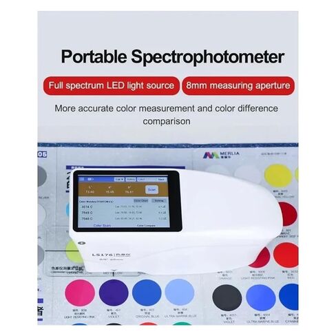 LS176 مقياس الألوان المحمول الرقمي الدقيق بطاقات الألوان منحنى الانعكاس الطيفي للطلاء، البلاستيك حساسية عالية، خطأ منخفض in Kuwait