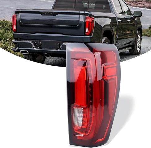 ضوء خلفي من نوع الهالوجين متوافق مع 2019-2023 GMC Sierra 1500/2500 HD/3500 HD (غير مناسب مع نماذج الإضاءة الخلفية LED في المصنع) مصباح خلفي للجانب الأيسر للسائق 84565919 GM2800309 in Kuwait