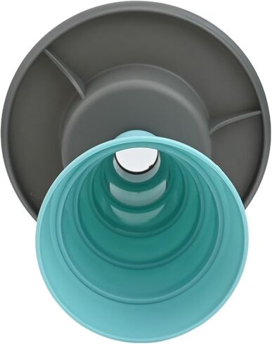 Foldable Piping Bag Holder Stand Pastry Bags, Baking Accessories Organizer with Sturdy Base and Removable Tray, for PP Material, 9.05 Inch, Blue Grey in Kuwait