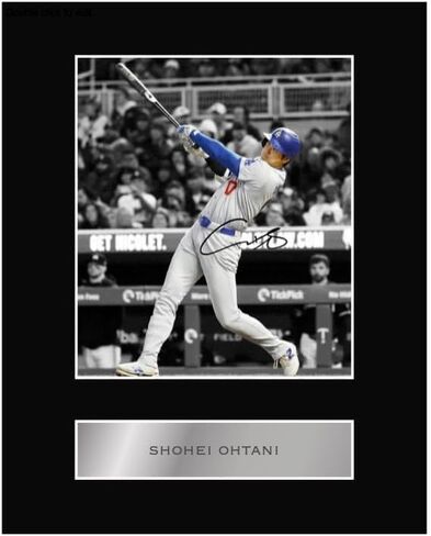 توقيع مطبوع مسبقًا موقع Shohei Ohtani BT عرض الصور المثبتة #1 صورة توقيع مطبوعة مقاس 10 × 8 بوصة in Saudi Arabia