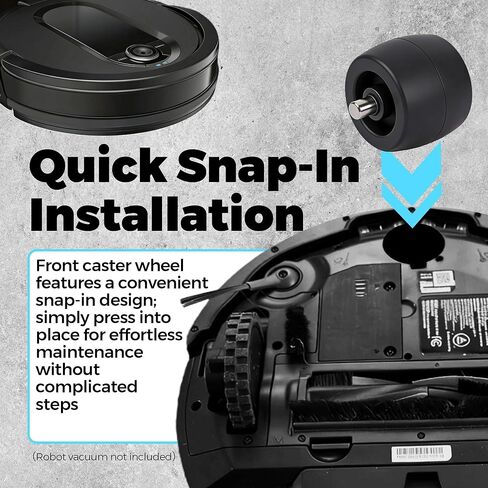 2 Pack Front Caster Wheel Compatible with Shark Robot Replacement for AV/RV/UR/QR Series, Replacement Parts with Disassembly Tool in Kuwait