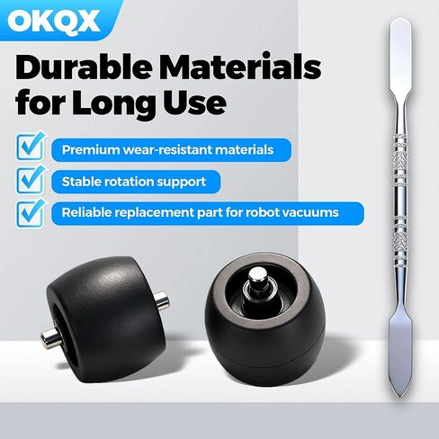 2 Pack Front Caster Wheel Compatible with Shark Robot Replacement for AV/RV/UR/QR Series, Replacement Parts with Disassembly Tool in Kuwait