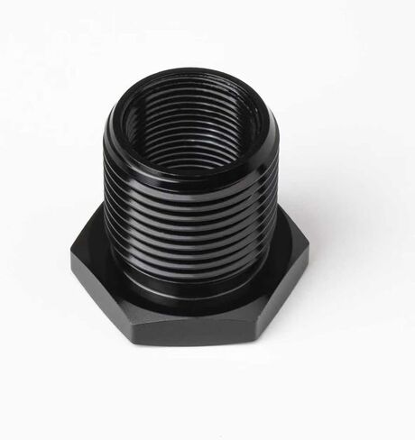 5/8-24 "NPT ذكر إلى 3/4" NPT أنثى المخفض جلبة المناسب محول عرافة الألومنيوم الأسود in Kuwait