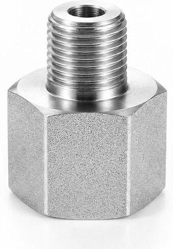 3/4 "إلى 1/2" NPT أنثى الفولاذ المقاوم للصدأ المخفض اقتران 1-حزمة - 316 البحرية الصف مزدوج أنثى الموضوع عرافة الأنابيب المناسب محول للهواء الماء الغاز النفط 4500 رطل لكل بوصة مربعة in Kuwait