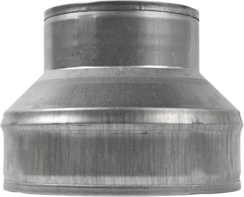 مخفض مجاري دائرية من الفولاذ المجلفن مقاس 6 بوصة إلى 4 بوصة - مخفض زيادة تركيب الأنابيب - محول تحويل قناة الصرف والنفايات والتهوية - أداة توصيل لتقليل الأنبوب المعدني in Kuwait