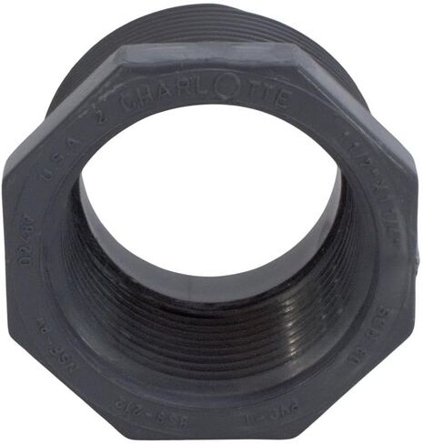 Charlotte Pipe Schedule 80 2 in. MPT x 1-1/2 in. Dia. FPT PVC Reducing Bushing in Saudi Arabia