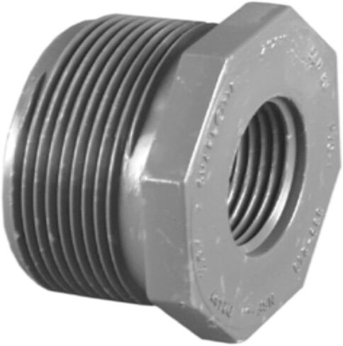 Charlotte Pipe Schedule 80 2 in. MPT x 1-1/2 in. Dia. FPT PVC Reducing Bushing in Saudi Arabia