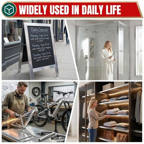 6061 Aluminum Flat Bar, 1/8" x 2" x 8" Rectangle Aluminum Bar Stock, T6511 Solid Mill Stock for Industrial Building, DIY Projects, Metal Crafting and Fabrication in Kuwait