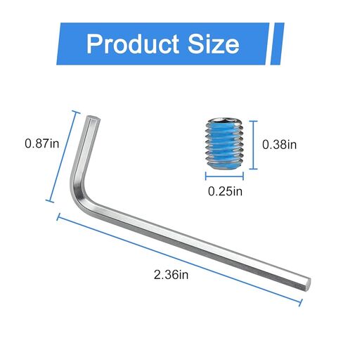 14 حزمة WR01X11014 3031578 مجموعة برغي لجهاز GE Appliance مقبض باب الثلاجة مجموعة استبدال المسمار لجهاز GE PS6011723 3031578 WR01X11014 (إحضار مفتاح سداسي) in Kuwait