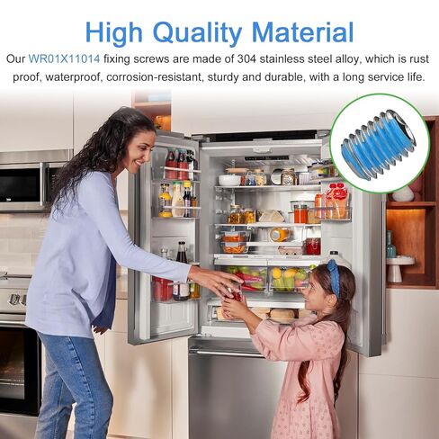 14 حزمة WR01X11014 3031578 مجموعة برغي لجهاز GE Appliance مقبض باب الثلاجة مجموعة استبدال المسمار لجهاز GE PS6011723 3031578 WR01X11014 (إحضار مفتاح سداسي) in Kuwait