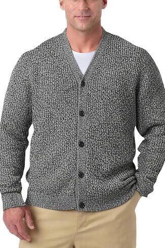 KingSize Men's Big & Tall Shaker Knit V-Neck Cardigan Sweater in Saudi Arabia