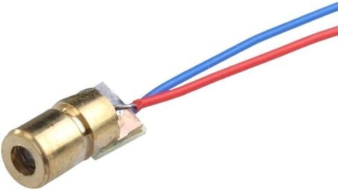 20 Pieces 5V 650nm 5mW Red Dot Laser Head Red Laser Diode with Leads, 6mm Outer Diameter in Saudi Arabia