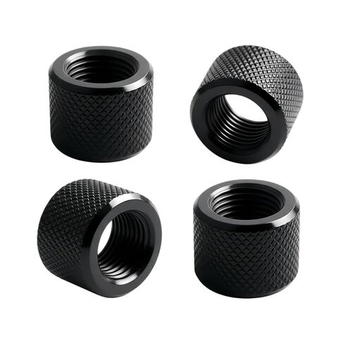 واقيات الخيوط 1/2 × 28 و5/8 × 24 (عبوتان لكل منهما) - متوافقة مع .22LR، .223، 5.56، .308 وLR308 | حافظة خيط التروس in Kuwait