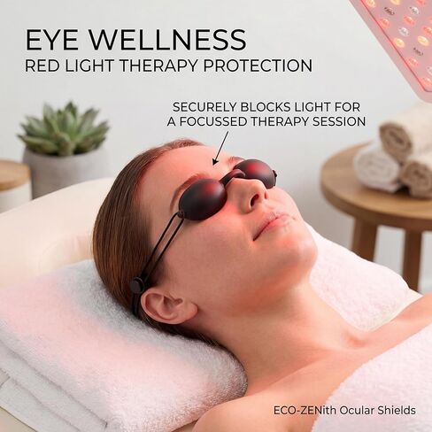 6 PCS Red Light Therapy Glasses, Half-Clear Tanning Goggles Eye Protection – UV Safety Glasses for Photon Skin Rejuvenation, Sunbathing & Laser Beauty Treatment, Adjustable Black Protective Eyewear in Kuwait