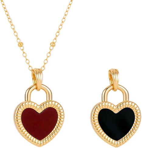 Milan Chiva Gold Pendant Necklace for Women 14K Dainty Charm Statement Chain Jewelry in Kuwait