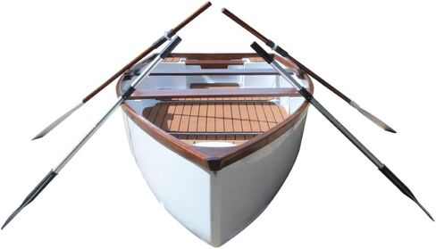 Old Modern Handicrafts K232 11.5 ft Composite Whitehall Dinghy with Teak Accent in Kuwait