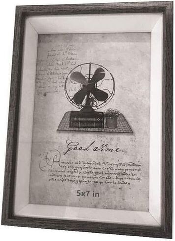 6X8 Shadow Box Display Case Picture Frame with Glass Front,Dried Flower Photo Frame for Specimen,Table Top Display or Wall mounting,Flower Display Stand and Baby Birth Memorial Wedding Photos -Gray in Kuwait