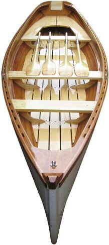 Old Modern Handicrafts Wooden Whitehall Row Boat with Composite Reinforcement & Gelcoat (204L x 53.1W x 29.9H) – Handmade Nautical Décor Gift in Kuwait