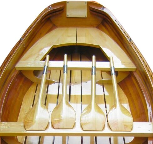 Old Modern Handicrafts Wooden Whitehall Row Boat with Composite Reinforcement & Gelcoat (204L x 53.1W x 29.9H) – Handmade Nautical Décor Gift in Kuwait