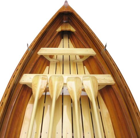 Old Modern Handicrafts Wooden Whitehall Row Boat with Composite Reinforcement & Gelcoat (204L x 53.1W x 29.9H) – Handmade Nautical Décor Gift in Kuwait