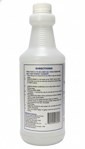 مزيل حلقات المرحاض من رينج كينج، 32 أونصة، مع أداة تطبيق قابلة للطي - شديد التحمل للصدأ والماء العسر والبقع المعدنية في المراحيض. يستعيد الأوعية الملطخة بشدة بقدرات تنظيف قوية. in Kuwait
