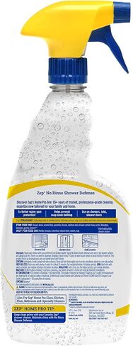 Zep Home Pro No Rinse Shower Defense, 32 Fl Oz Spray - R61006 - Streak-Free Shine, Serene Spa Fragrance, 5X Better Surface Protection in Kuwait