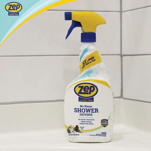 Zep Home Pro No Rinse Shower Defense, 32 Fl Oz Spray - R61006 - Streak-Free Shine, Serene Spa Fragrance, 5X Better Surface Protection in Kuwait