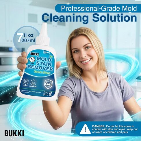 جل مزيل البقع الاحترافي من بوكي (7 أونصة سائلة)، جل سميك شديد التحمل لجص الدش، وأختام الغسالة، والسد، والحمامات، والمغاسل، والخرسانة، وبلاط حمام السباحة، والفناء، والانحياز، والمركبات الترفيهية البحرية، ومنظف الأسطح in Kuwait