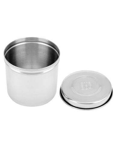 QWORK Stainless Steel Ointment Jar with Lid, 2 Pack Container Jars 20 oz Storage of Liquid Cotton Ball, Gauze, Swab, Lab in Saudi Arabia