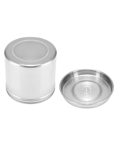 QWORK Stainless Steel Ointment Jar with Lid, 2 Pack Container Jars 20 oz Storage of Liquid Cotton Ball, Gauze, Swab, Lab in Saudi Arabia