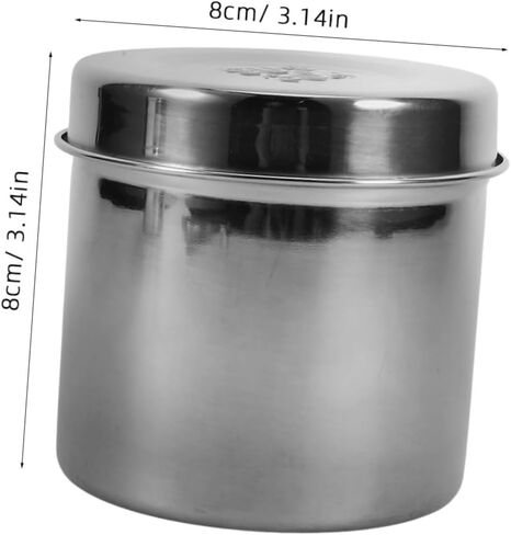 2Pcs Stainless Steel Jars Portable Dressing Containers for Unguent Gauze Lightweight Storage Canisters for Outdoor Activities in Saudi Arabia