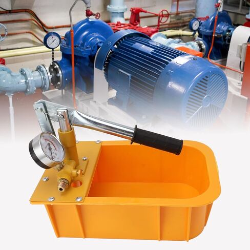 Water Pressure Test Pump, Hydraulic Pressure Test Pump Hand Pressure Test Pump Hydrostatic Test Pump Manual Pipe Leak Detector with Gauge for Pipeline Pressure Container Irrigation Firemen in Saudi Arabia
