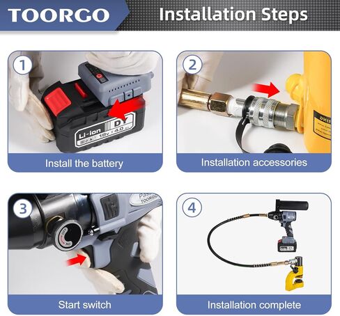 مضخة هيدروليكية كهربائية، مخرج زيت ZG3/8 بوصة، أنبوب 2.3 قدم، مضخة هيدروليكية محمولة قابلة لإعادة الشحن للرافعة الهيدروليكية أو الأداة الهيدروليكية in Kuwait