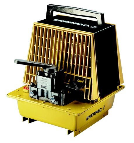 مضخة هواء هيدروليكية ذات أسطوانة مزدوجة من Enerpac PAM-1041 سعة 50 رطلًا مع صمام موديل 4 in Saudi Arabia