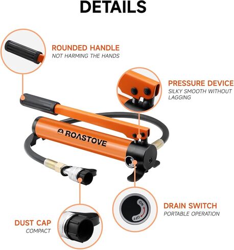 Roastove 20T الهيدروليكية رام اسطوانة جاك الانظار عدة بورتا السلطة مع CP-180 مضخة يدوية هيدروليكية لآلات بناء السفن in Kuwait