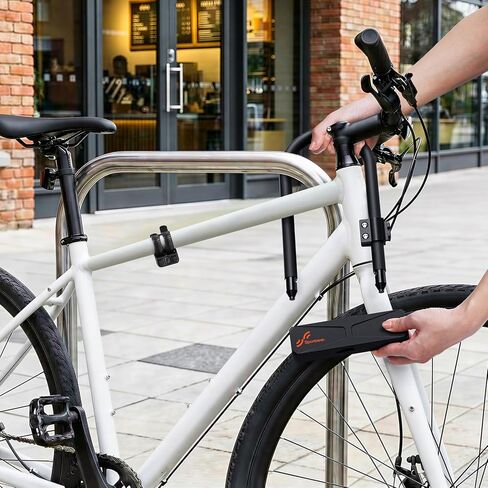 Sportneer Bike Lock - 16mm Shackle Heavy Duty Anti Theft Bike U Lock with 3 Keys - Bicycle U-Locks with Sturdy Mounting Bracket for Bike Scooter Gate, Size 8.7''x5.9'', Weight 2.45lbs in Saudi Arabia
