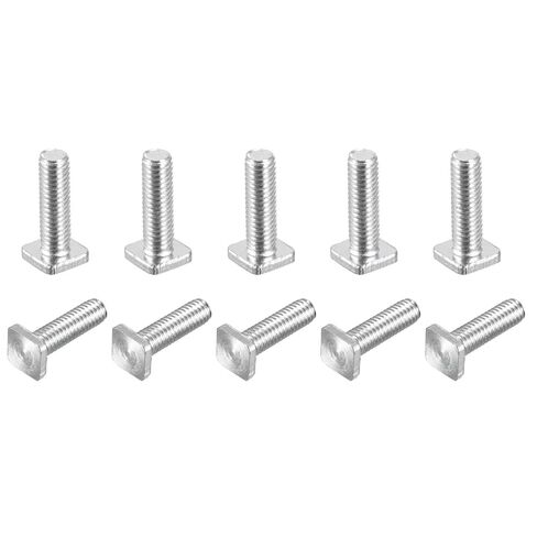 Square Head Bolt, 10pcs M6x20mm Fully Thread Carbon Steel Grade 4.8 Square Machine Screws in Saudi Arabia