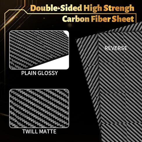 600x700x3MM Carbon Fiber Sheet, 100% 3K Carbon Fiber Panel, High Strength, Lightweight, Matte Twill Weave for DIY Projects, Drones, CNC Cutting, Aerospace, Automotive, Laptop Components in Saudi Arabia