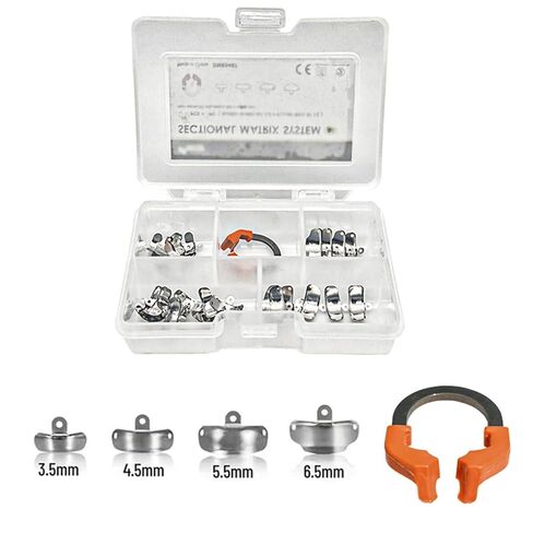 Dental Sectional Matrix System, D3 Dental Metal Matrices Band,R7 Dental Metal Matrices Clamp Ring, Tooth Repair Kits (D3-Set) in Saudi Arabia